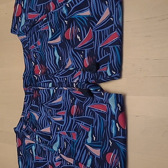 NWOT TALBOTS 100% Cotton Sailboat Themed Coastal Pants with Pockets - Picture 14 of 15